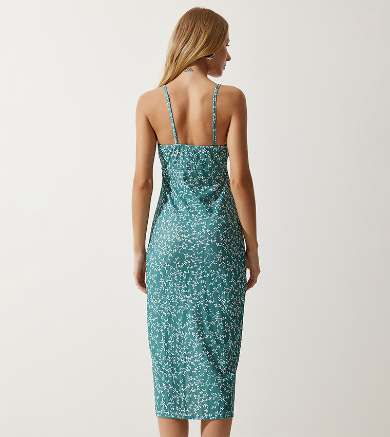 Strappy print dress hotsell