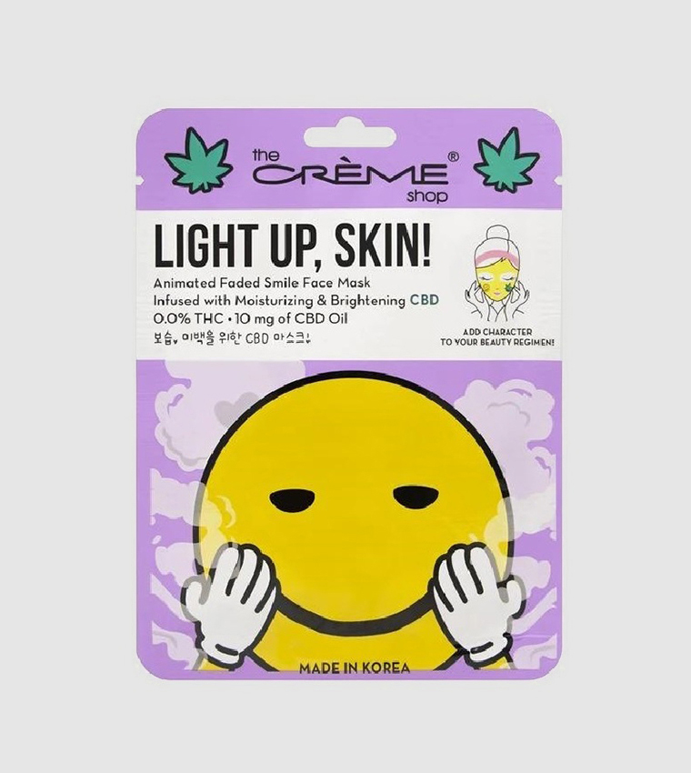 Light Up Skin Animated Face Smile Face Mask