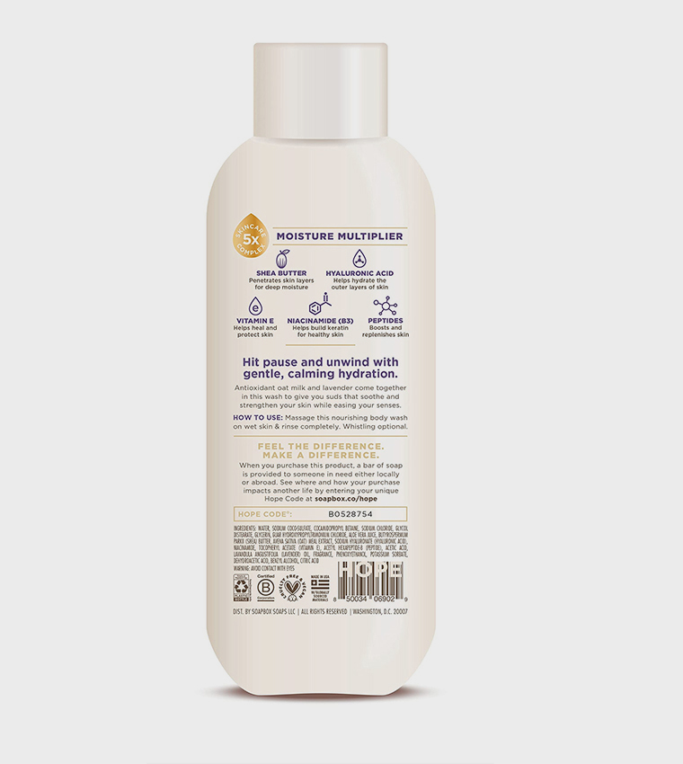 Oat Milk + Lavender Body Wash, 20oz