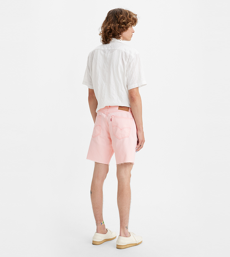 Pink levis hot sale shorts