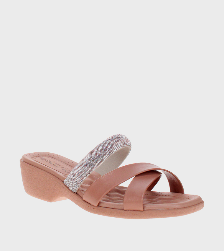 Embellished Wedge Sandals