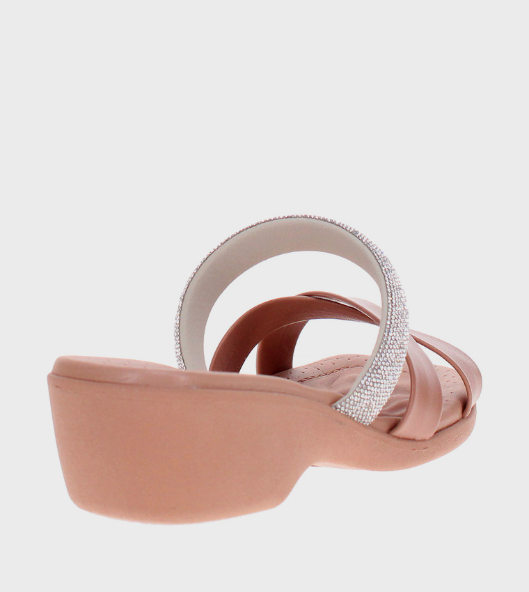 Embellished Wedge Sandals