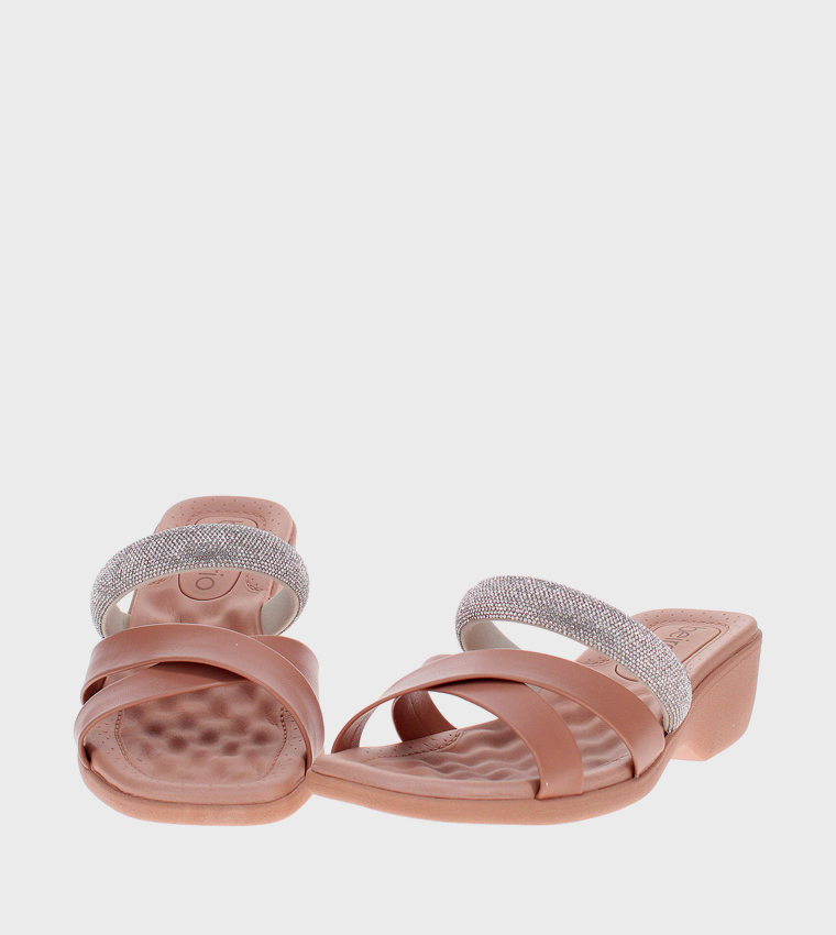 Embellished Wedge Sandals