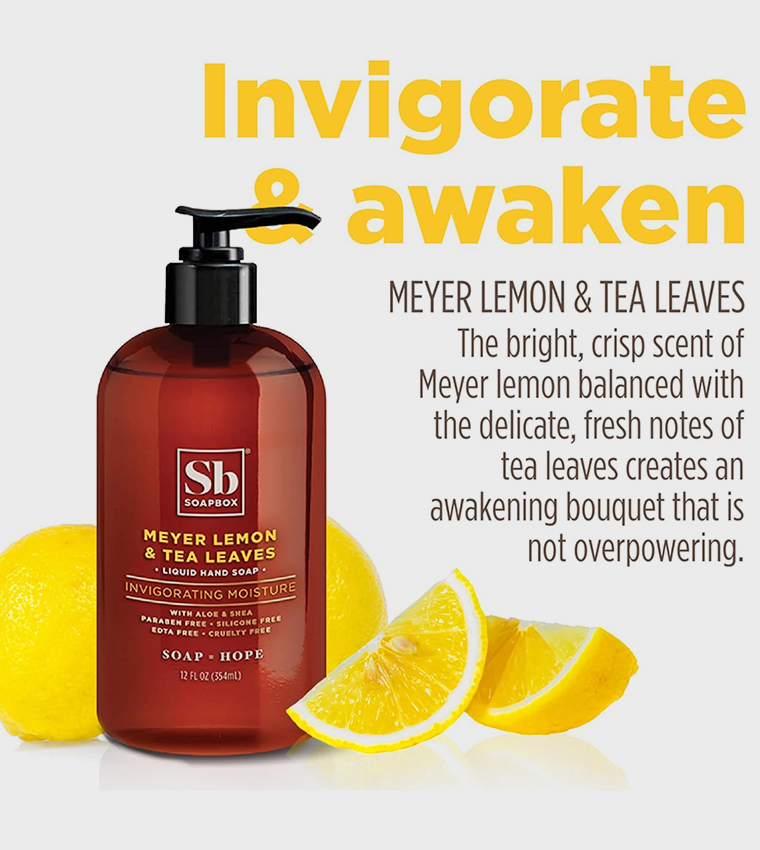 Meyer Lemon & Tea Leaves Hand Soap, 12oz