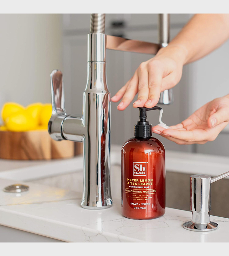 Meyer Lemon & Tea Leaves Hand Soap, 12oz