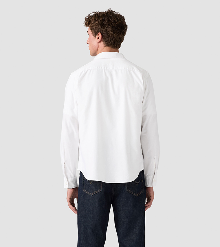 Solid Pocket Detail Shirt