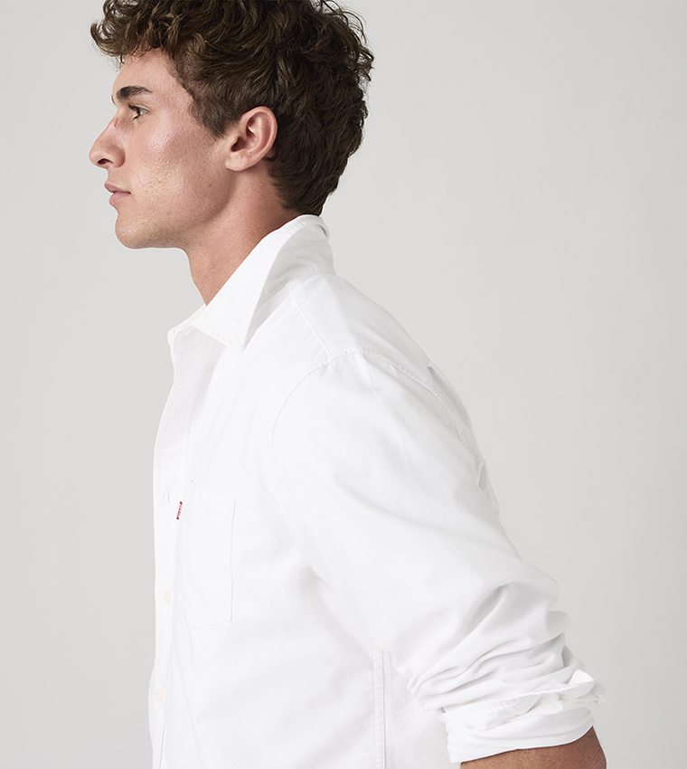 Solid Pocket Detail Shirt