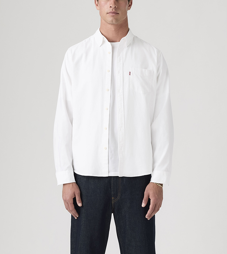 Solid Pocket Detail Shirt