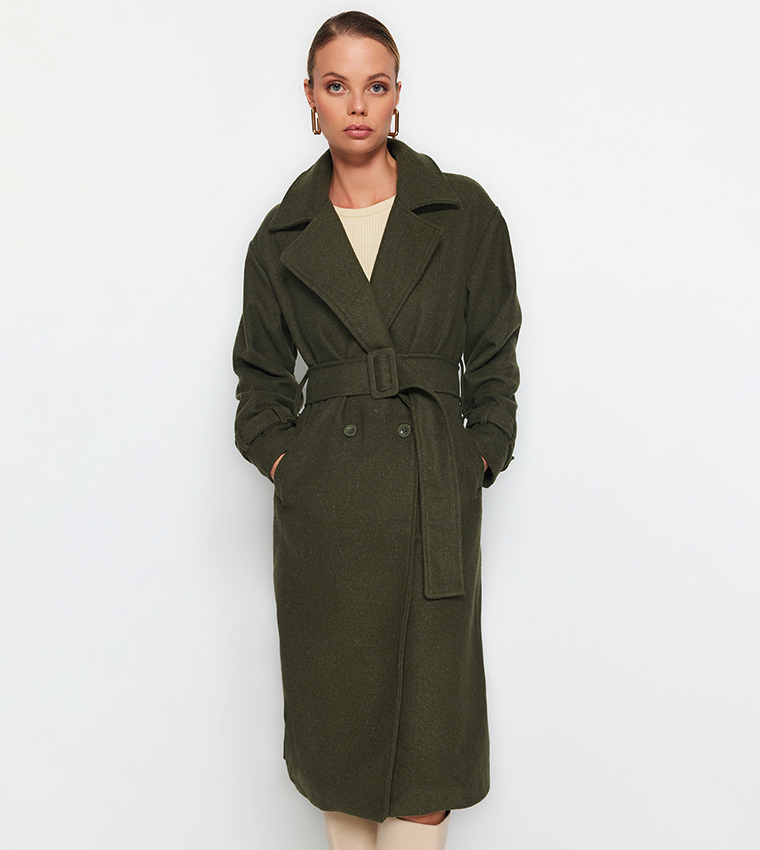 Oversized shop robe coat