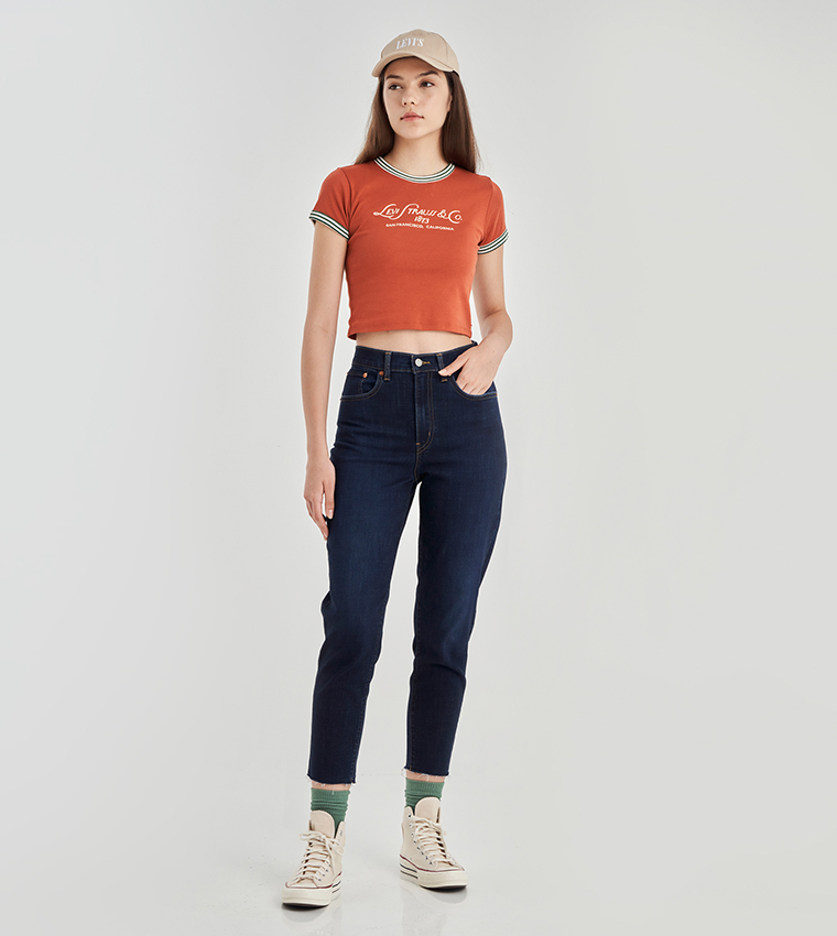 High-Rise Boyfriend Jeans