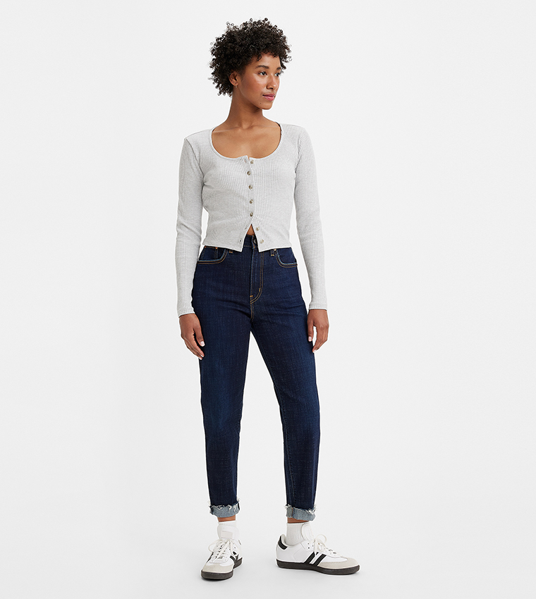 High-Rise Boyfriend Jeans