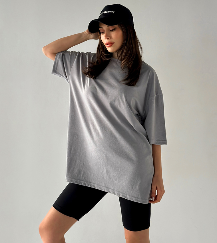 Solid Oversized T-Shirt