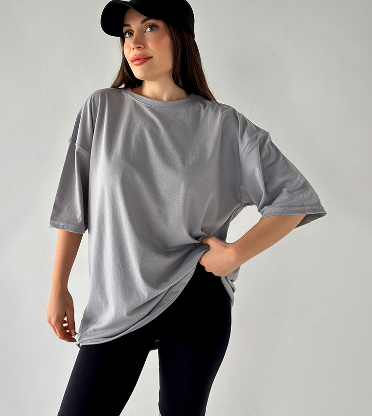 Solid Oversized T-Shirt