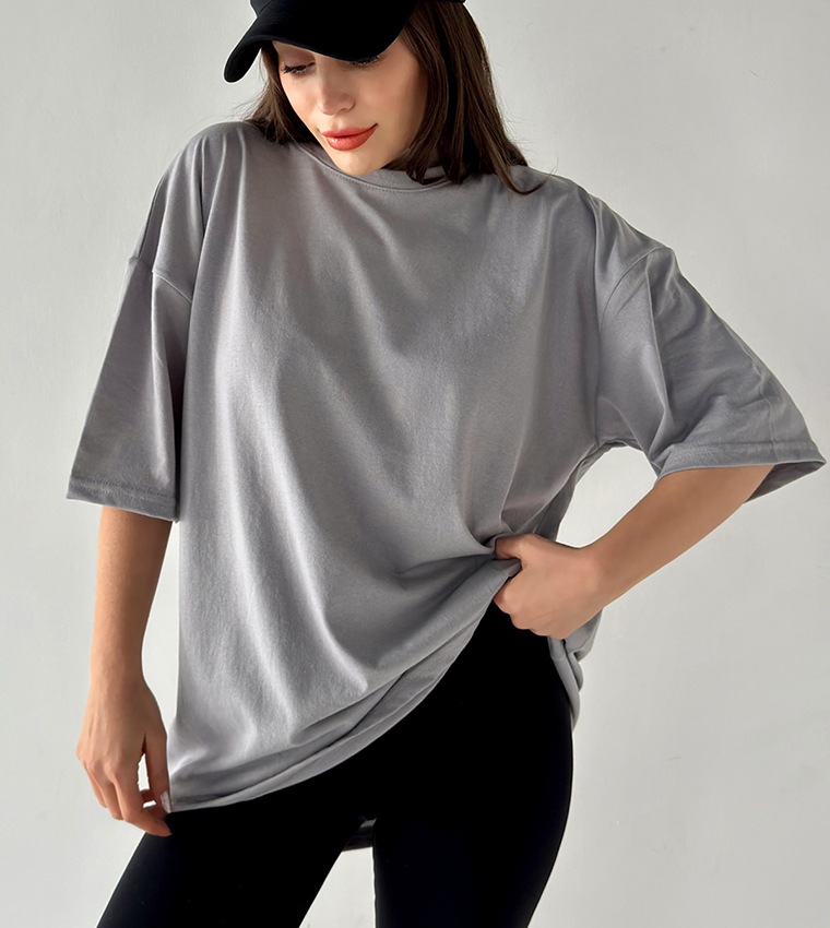 Solid Oversized T-Shirt