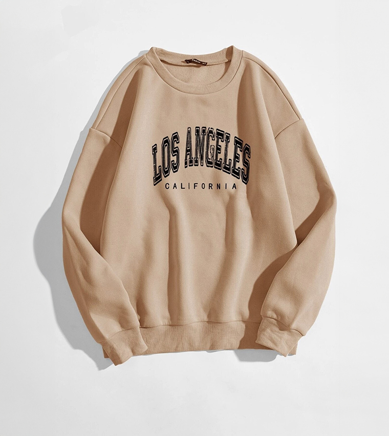 Crewneck Sweatshirts Los Angeles California Sweatshirt Oversized