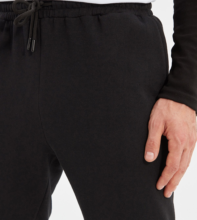 Modal Straight Fit Sweatpants - Black main image 0