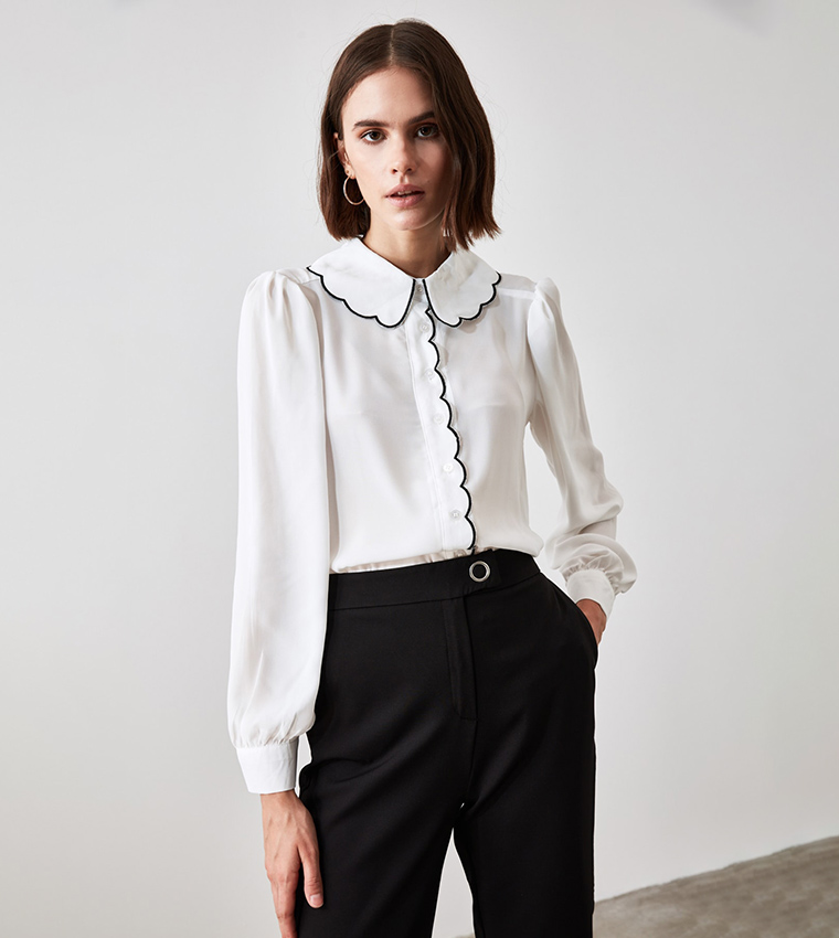 Collar Detailed Shirt