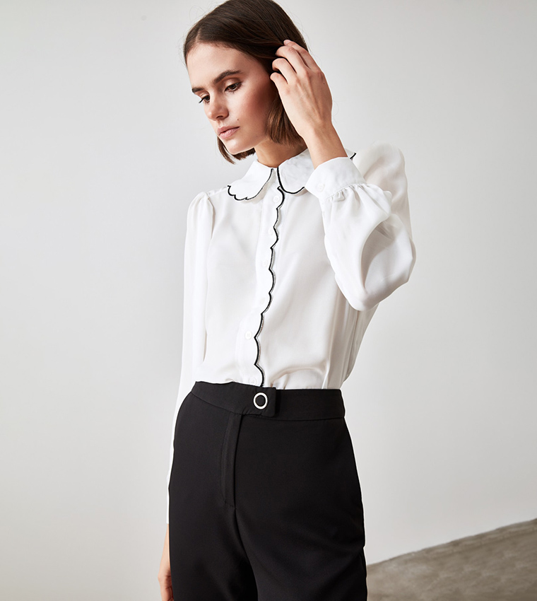 Collar Detailed Shirt