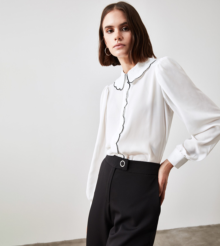 Collar Detailed Shirt