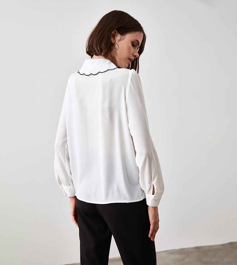 Collar Detailed Shirt
