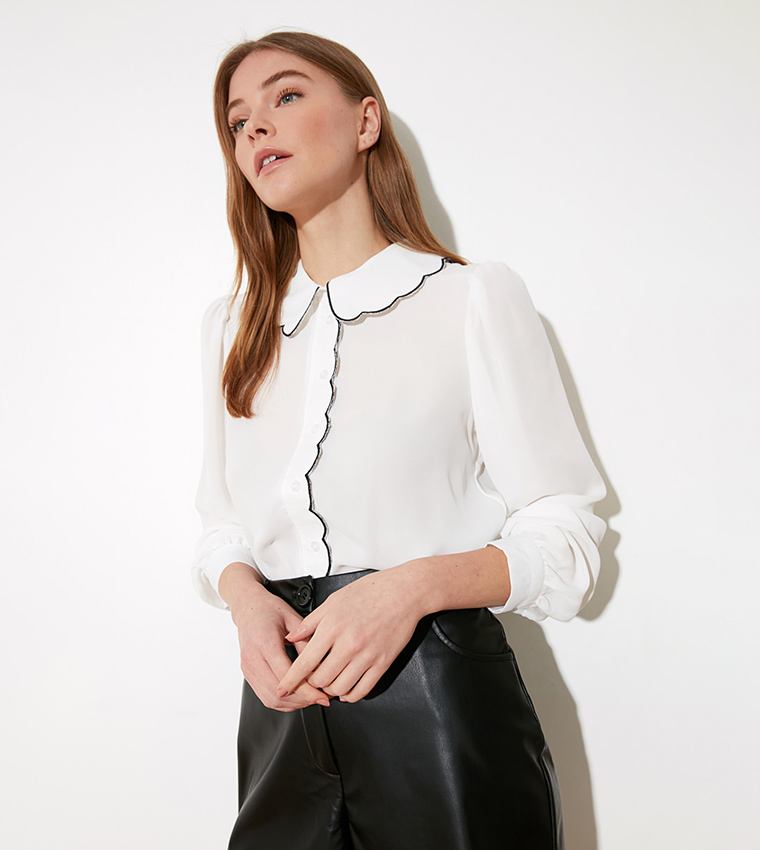 Collar Detailed Shirt