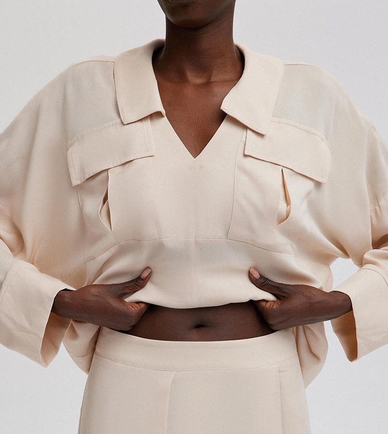 Pocket Detail Long Sleeves Co-Ord Set