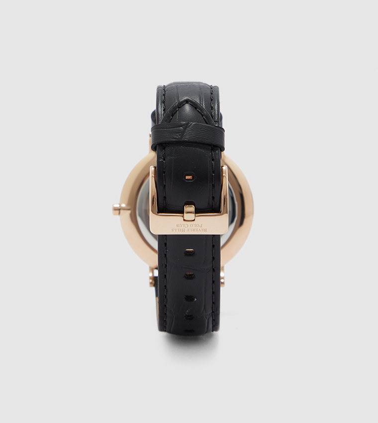 Leather Band Men'S Watch