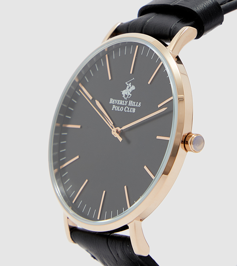 Leather Band Men'S Watch
