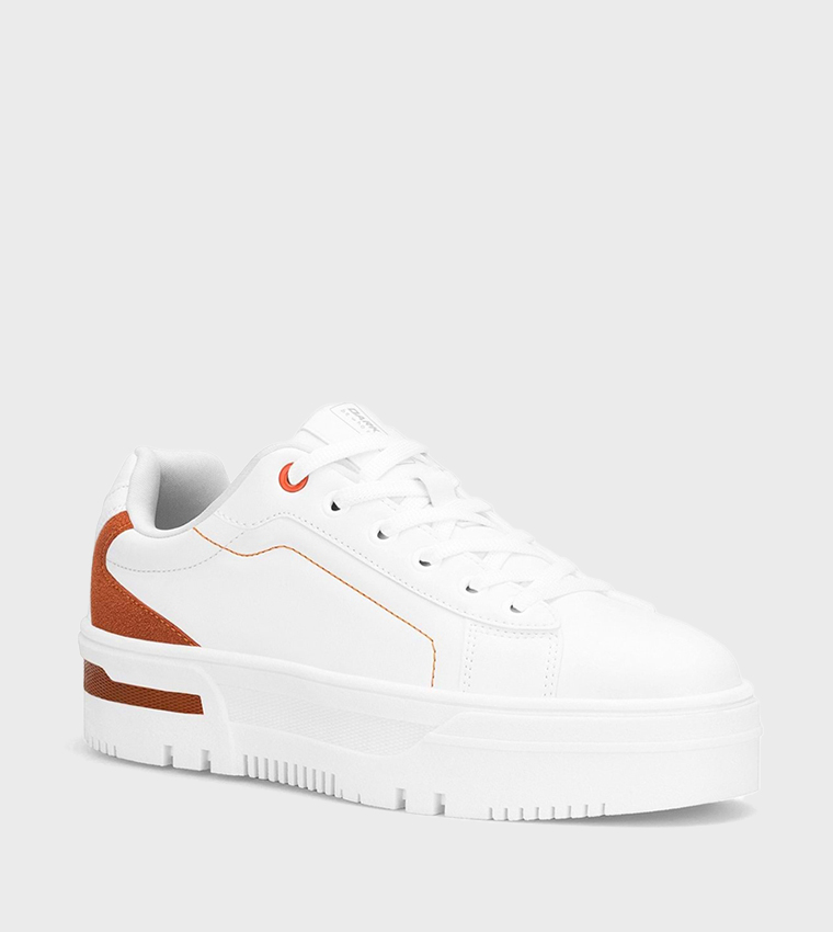 Logo Detail Lace-Up Sneakers