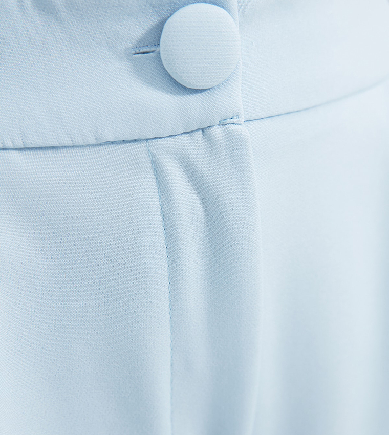 Pleated Wide Leg Trousers