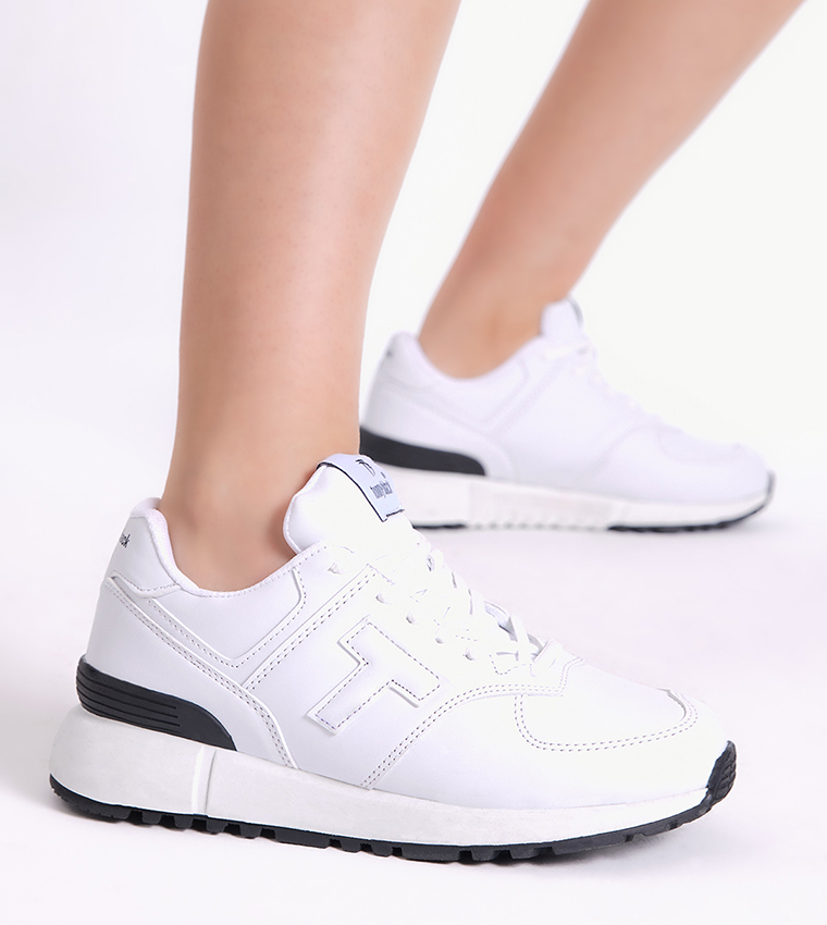 Non-Slip Sole Lace-Up Sneakers