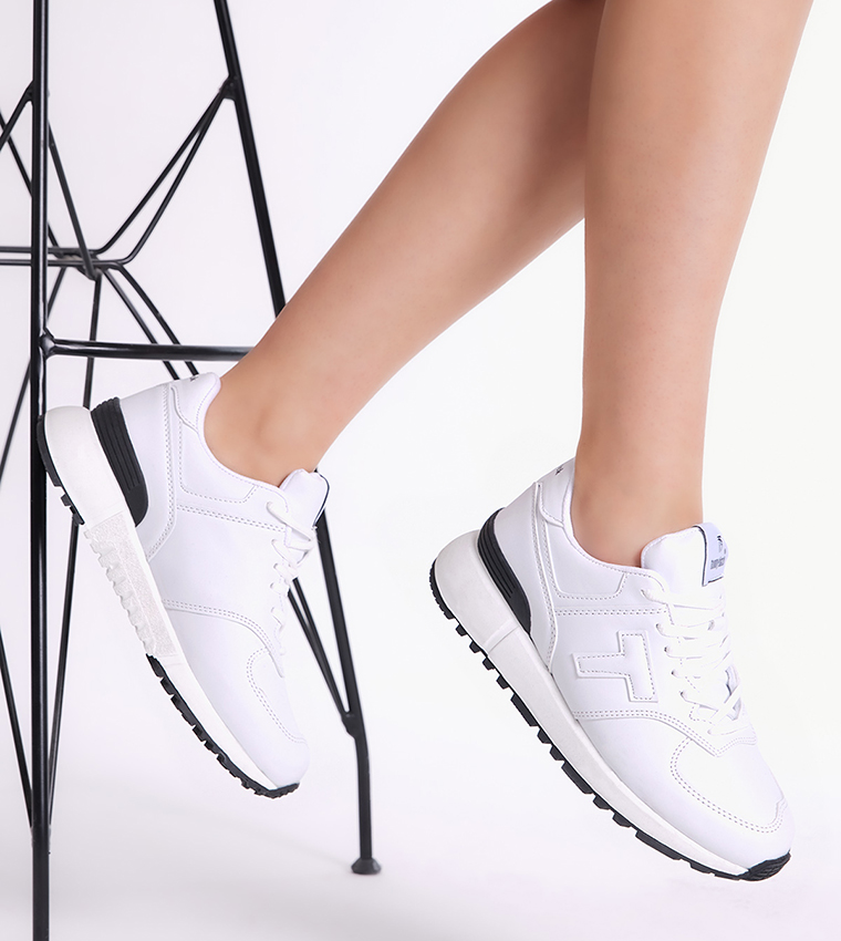 Non-Slip Sole Lace-Up Sneakers