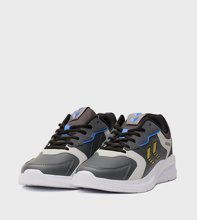 Color Block Lace Up Training Shoes