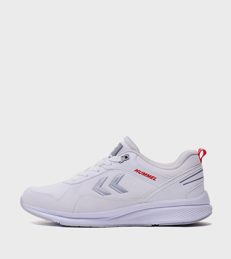 Mesh Detail Lace-up Running Shoes
