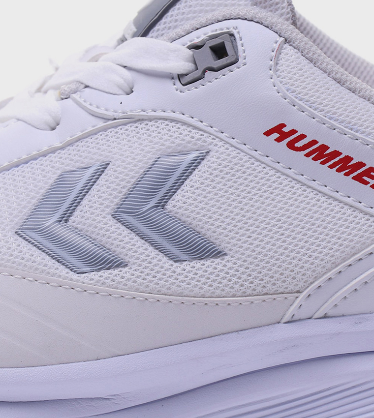 Mesh Detail Lace-up Running Shoes