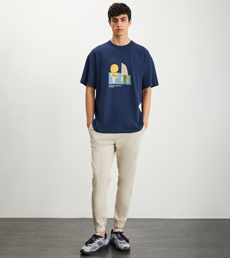 Printed Crew Neck T-Shirt