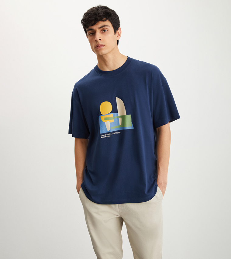 Printed Crew Neck T-Shirt