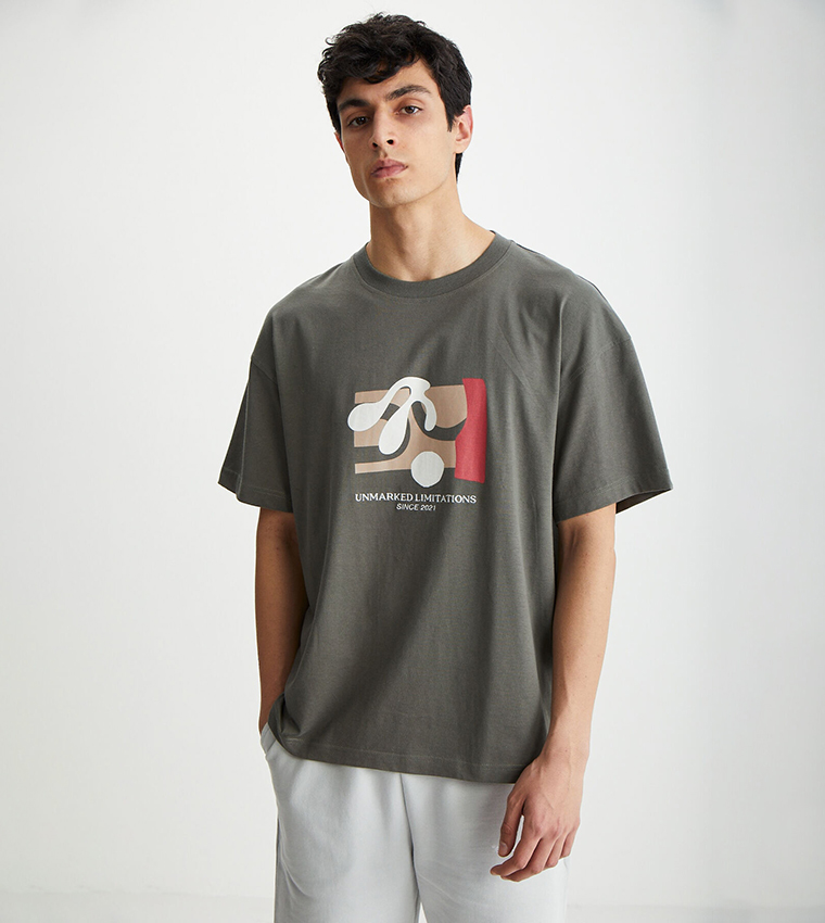 Printed Crew Neck T-Shirt