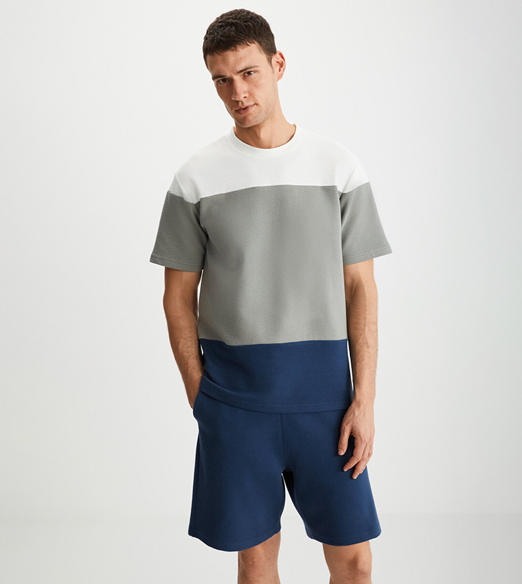 Ribbed Drawstring Waist Shorts