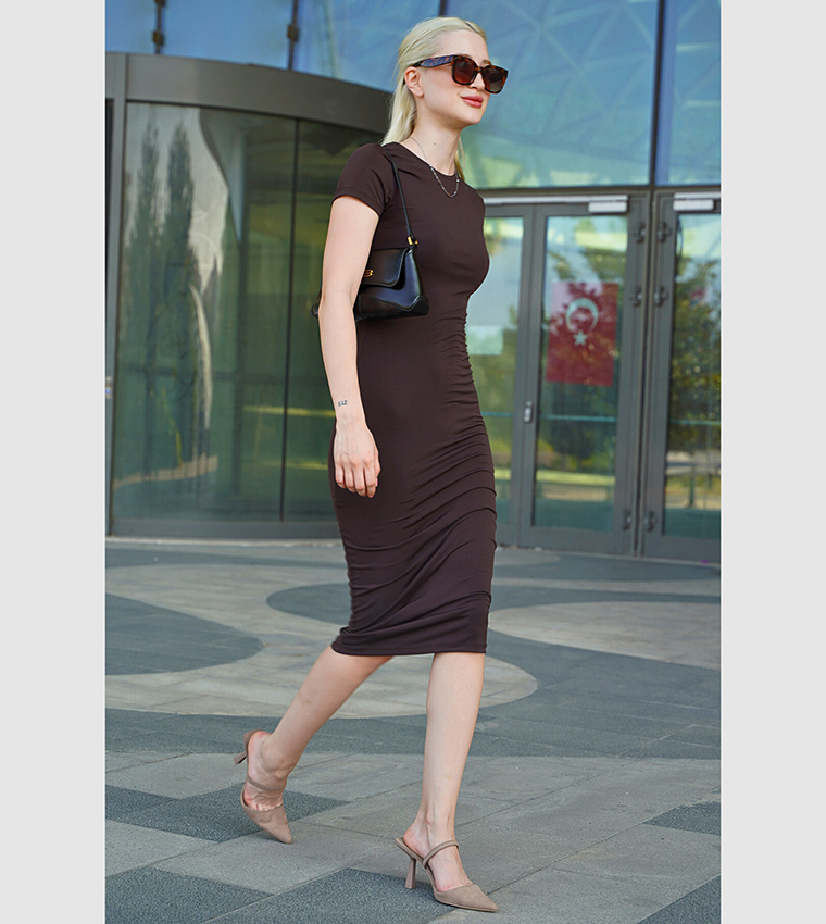brown sweater midi dress Free People x free-est Lilliana in Carafe in Color:silver grey 36 3/4 Fabric Self Party & Night Out Dresses Bridesmaid Dress for Las