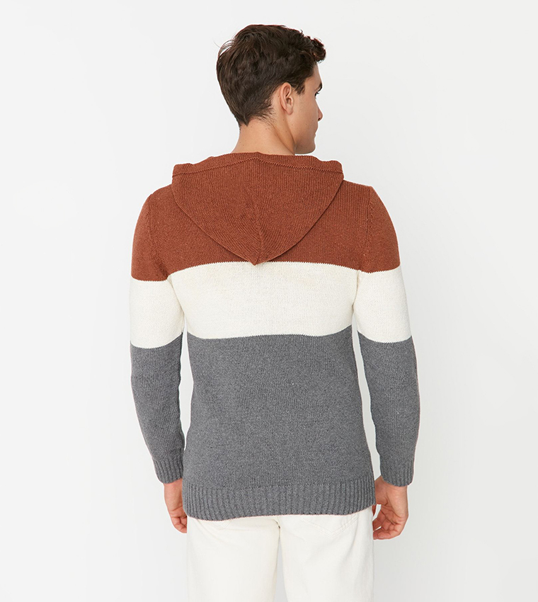 Color Block Long Sleeves Hoodie