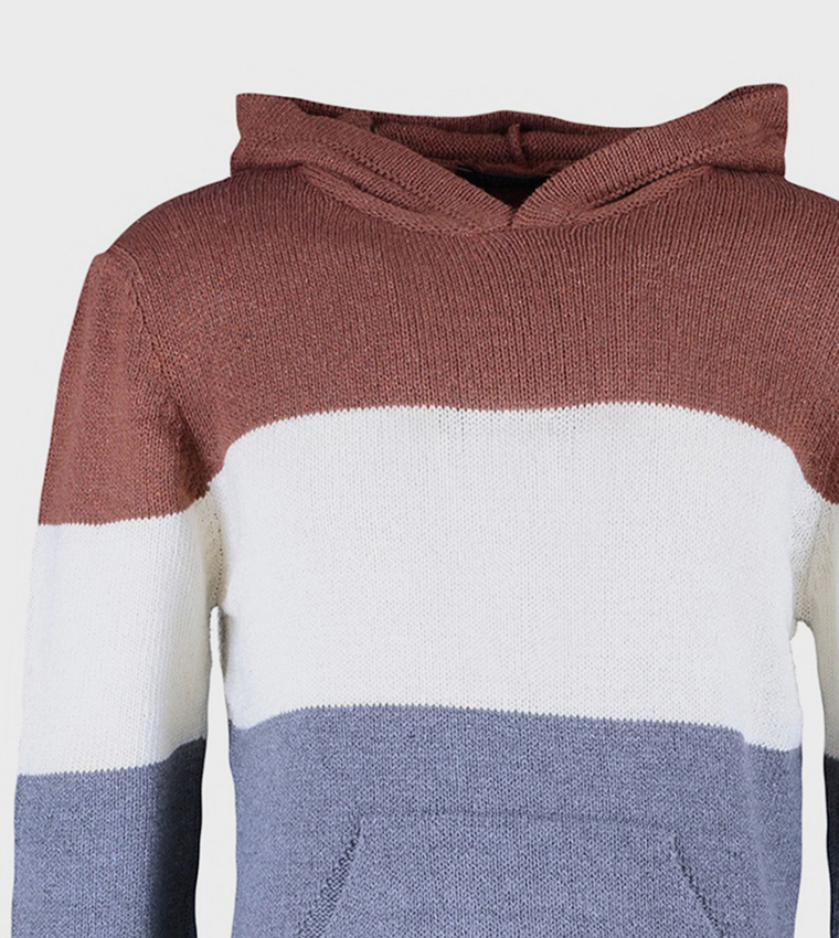 Color Block Long Sleeves Hoodie