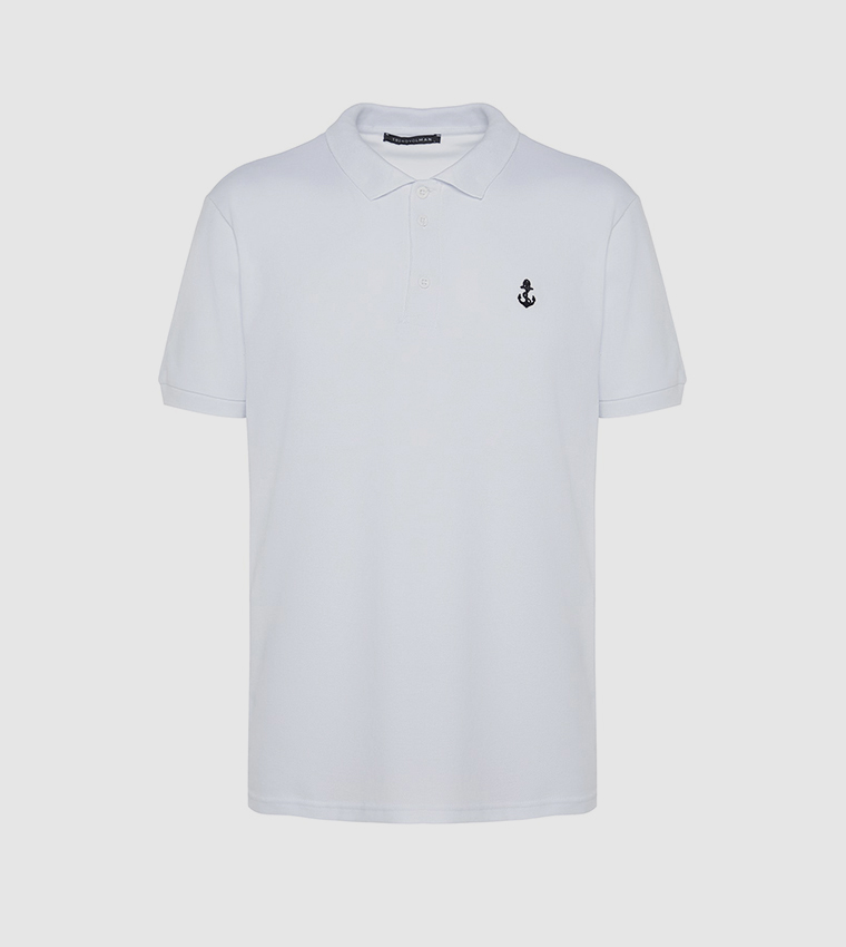 Buy Trendyol Outlet Embroidered Short Sleeves Polo T Shirt In