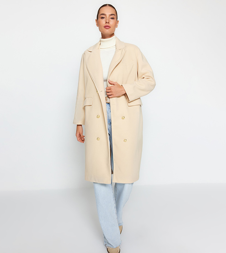 Overcoat white sale