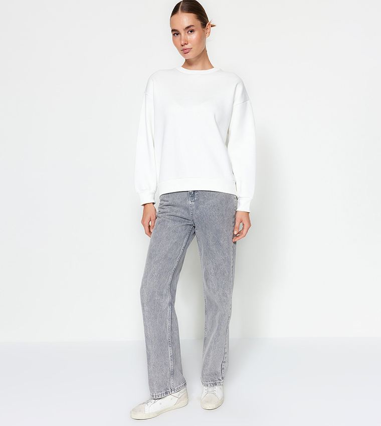 The toe MARYLEBONE SWEATSHIRT ホワイト 即日発送【THE TOE】 MARYLEBONE SWEATSHIRT