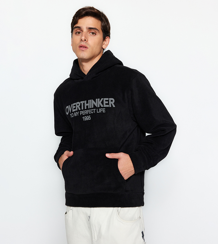 Oversized long shop sleeve hoodie