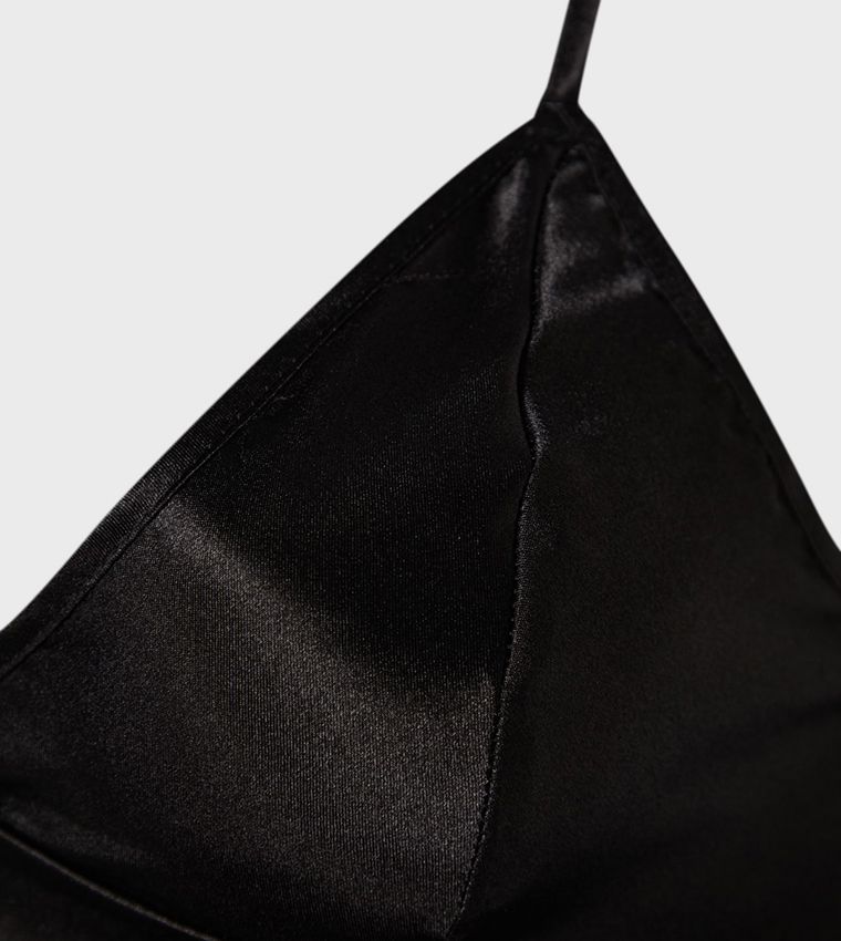 Strappy A-Line Satin Babydoll