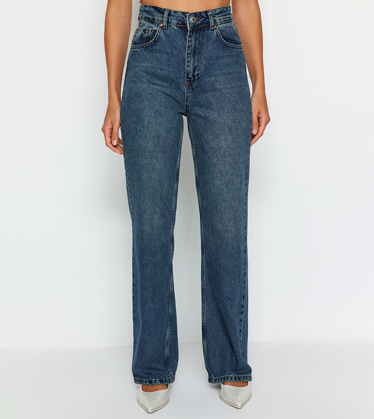 High Waist Wide Leg Jeans