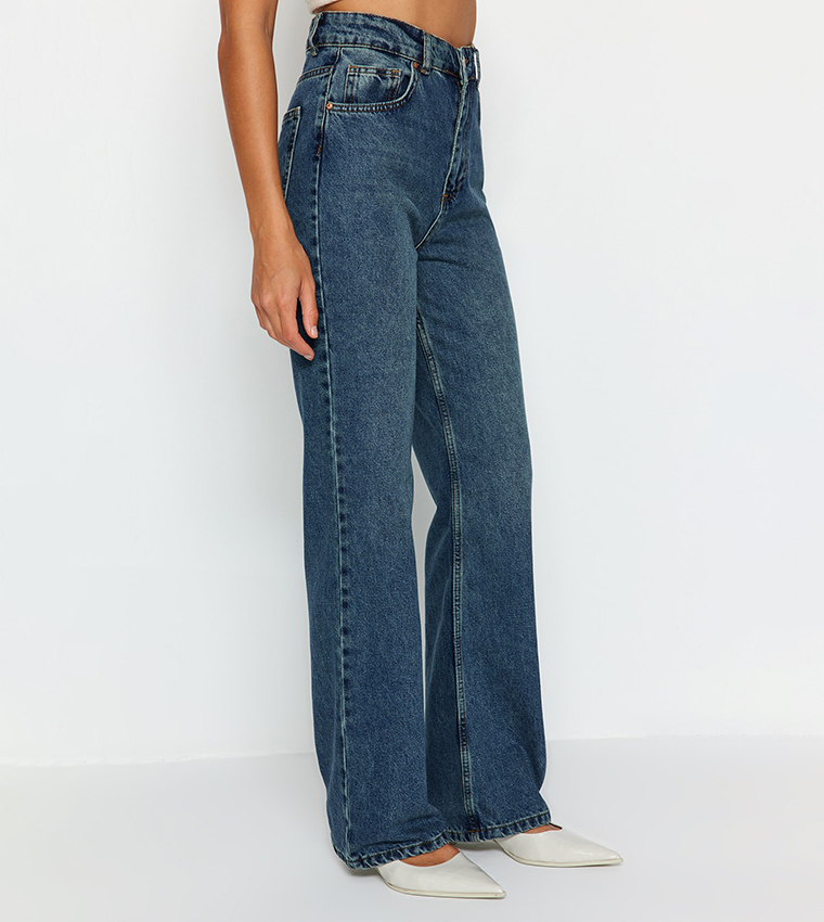 High Waist Wide Leg Jeans