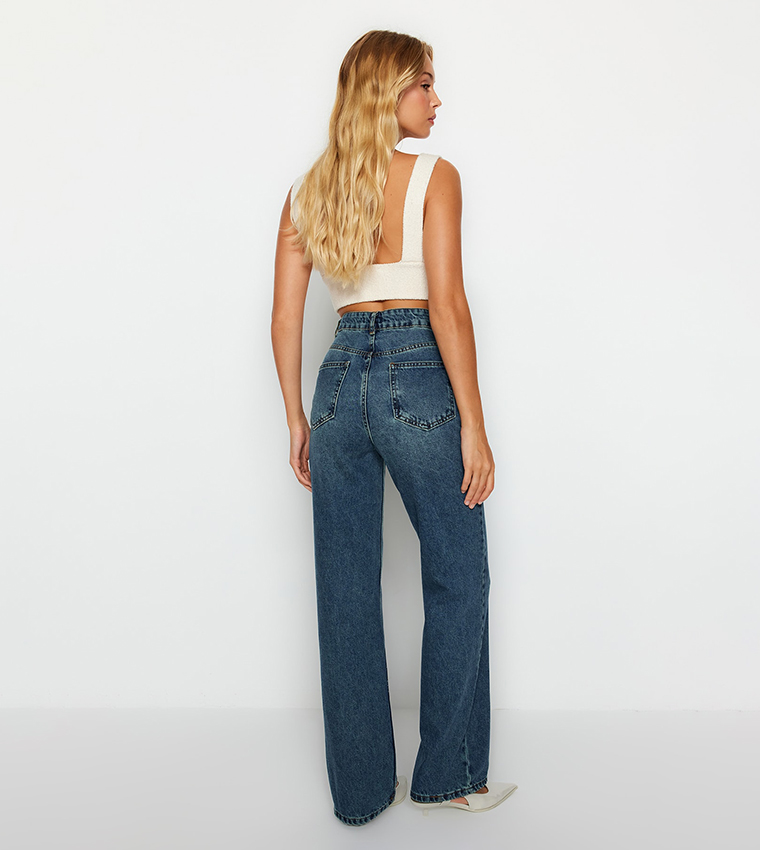 High Waist Wide Leg Jeans